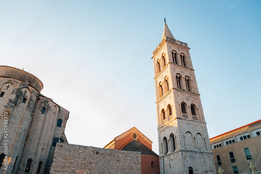 St. Donatus Church and Bell Tower at Roman square in Zadar, Croatia St. Donatus Church and Bell Tower at Roman square in Zadar, Croatia