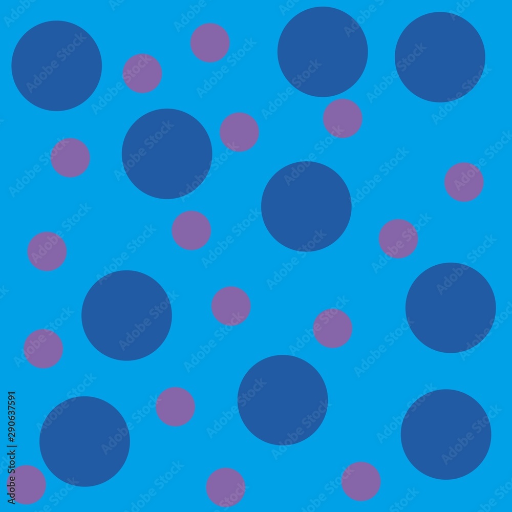 Blue & Pink Spots Seamless Pattern 