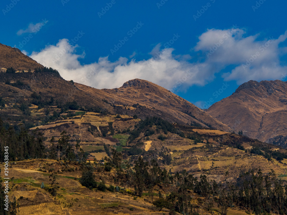 Mountainous landscapes in the Peruvian Andes