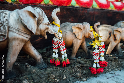 Elephants in a Bali Temple