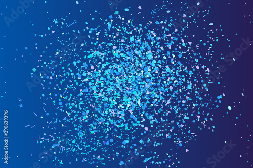 Confetti on isolated background. Bright holiday texture. Festive explosions from glitters. Print for your design