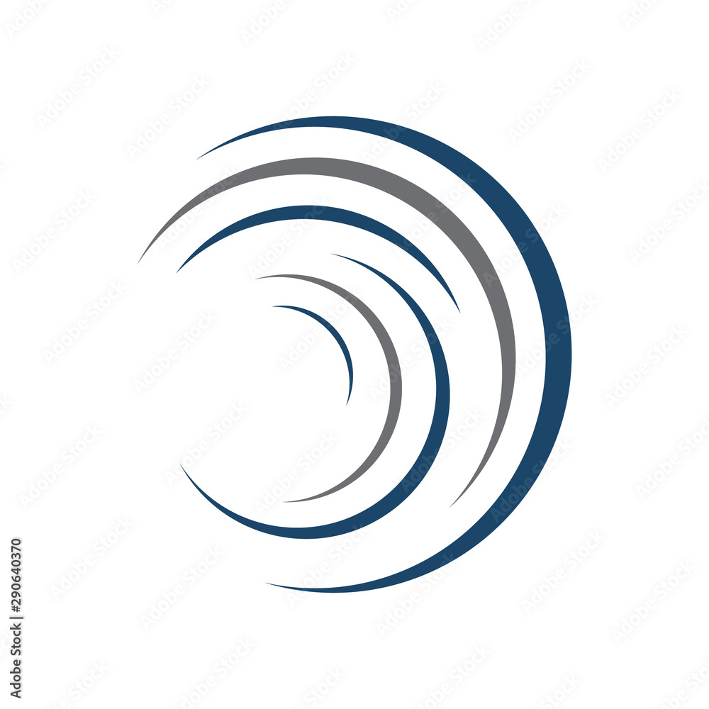 abstract circle logo design vector graphic element template abstract circle logo design vector graphic element template