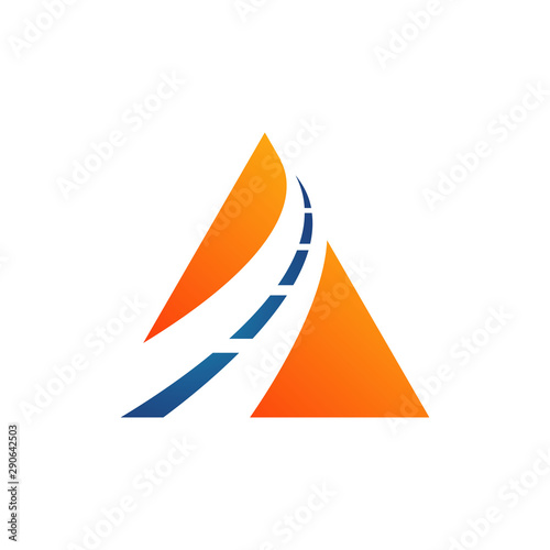 maintenance road construction logo design creative sign concept design template