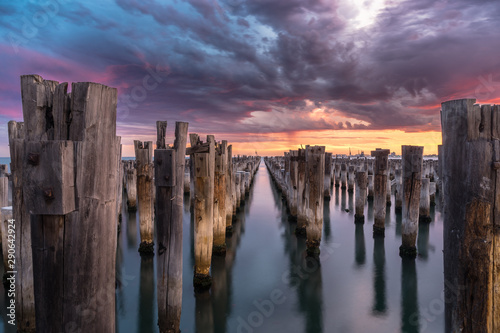 Princes pier at sunset, Port Melbourne
