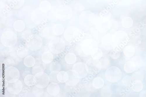 Gray abstract background with white bokeh blurred beautiful shiny lights for celebration Christmas new year, use wallpaper backdrop product and copy space for text or image