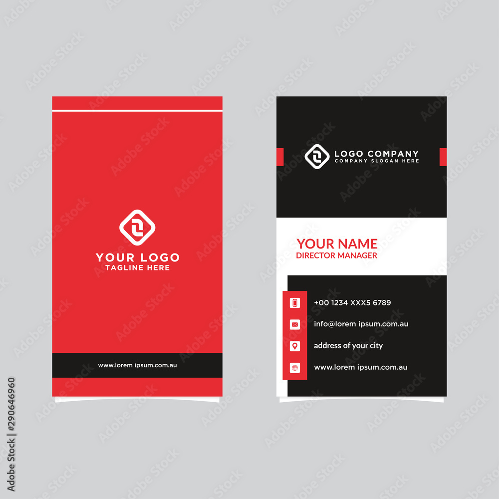 Modern, Creative and Clean Vector Design Business Card Template. Vertical Template Modern, Creative and Clean Vector Design Business Card Template. Vertical Template