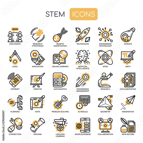 STEM , Thin Line and Pixel Perfect Icons