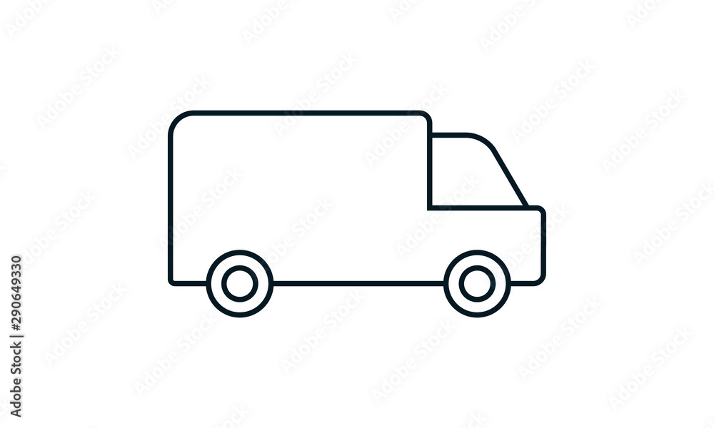  Delivery Truck icon flat style vector illustration used for website.
