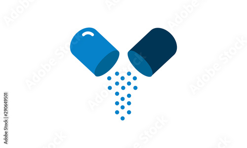 Antibiotics icon for medical and healthcare concepts