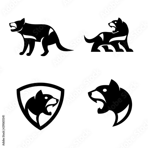 tasmania devil logo icon designs vector