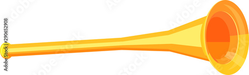 Trumpet in 3D vector icon