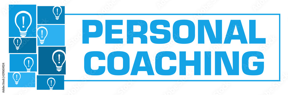 Personal Coaching Blue Bulbs Grid Left Box Horizontal Personal Coaching Blue Bulbs Grid Left Box Horizontal