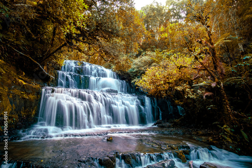 Purakaunui Falls  South Island  New Zealand.