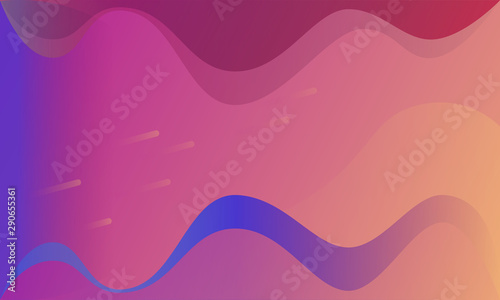 Vector banners wave illustration flat design