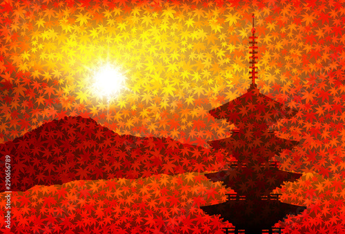 紅葉　もみじ　秋　背景 