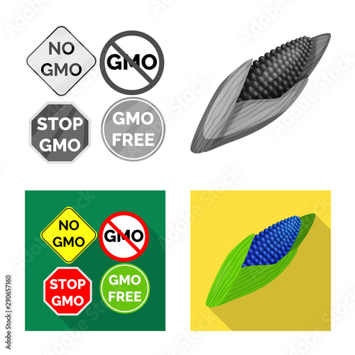 Vector illustration of test and synthetic logo. Collection of test and laboratory stock symbol for web.