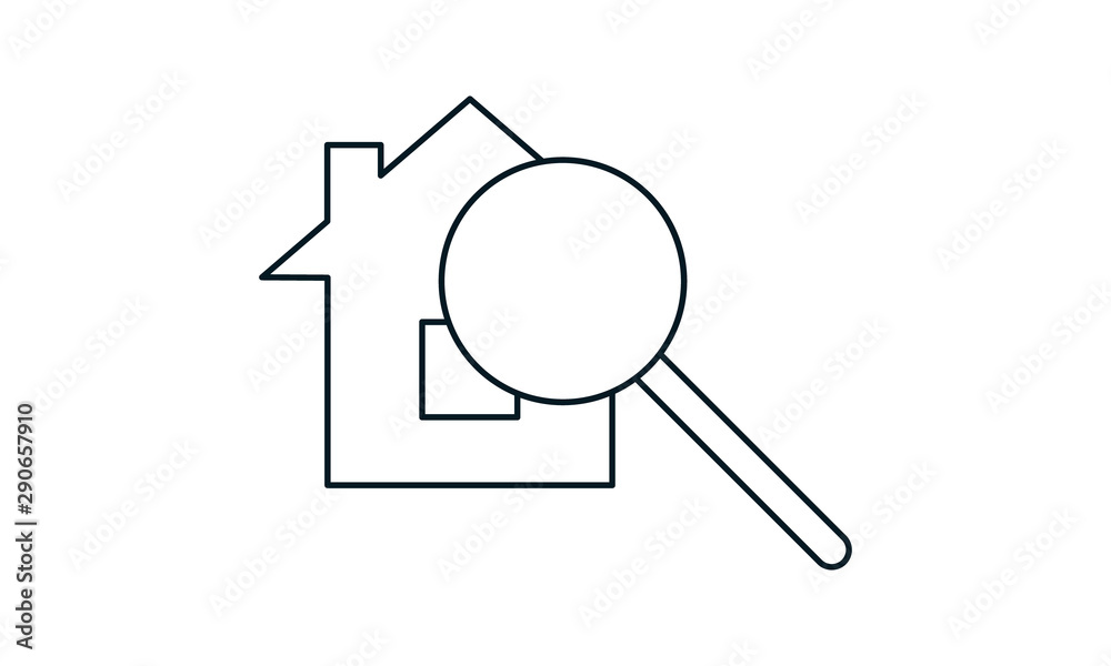 Home search icon for property or real estate apps Home search icon for property or real estate apps