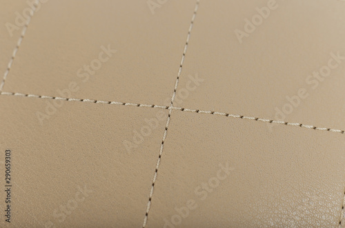 Beautiful natural leather texture, new leather product. photo