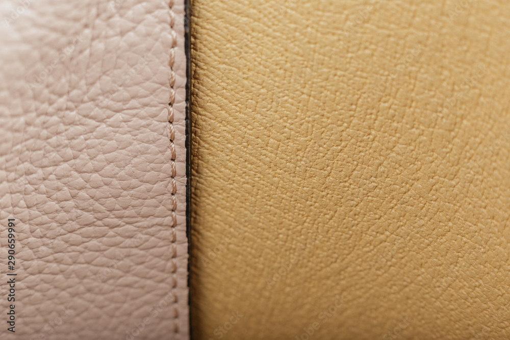 Fototapeta premium Beautiful natural leather texture, new leather product.