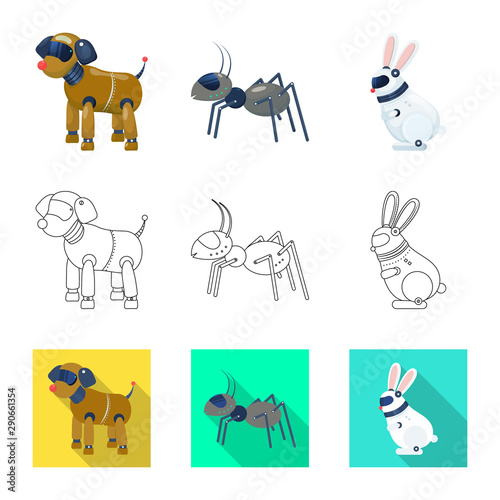 Vector design of toy and science icon. Set of toy and toy stock vector illustration.