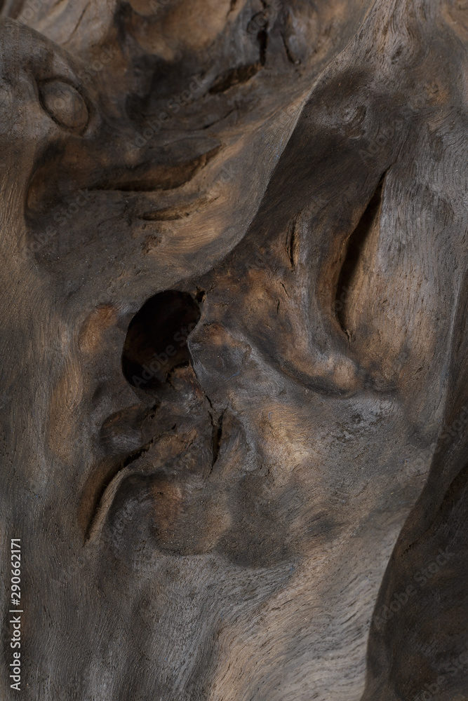 Obraz premium Beautiful texture of old carved stained oak.