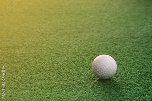 golf ball on green grass