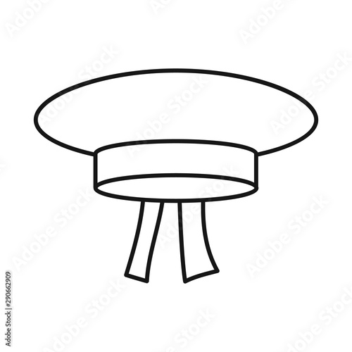 Isolated object of cap and marine icon. Set of cap and navy vector icon for stock.