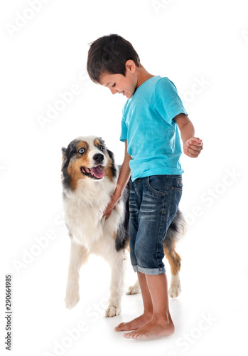 child and dog