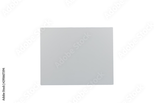 Background or concept of minimalist furniture facade for the kitchen, furniture interior on a white background.