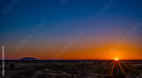 Schilderij op canvas Ayers Rock Australia