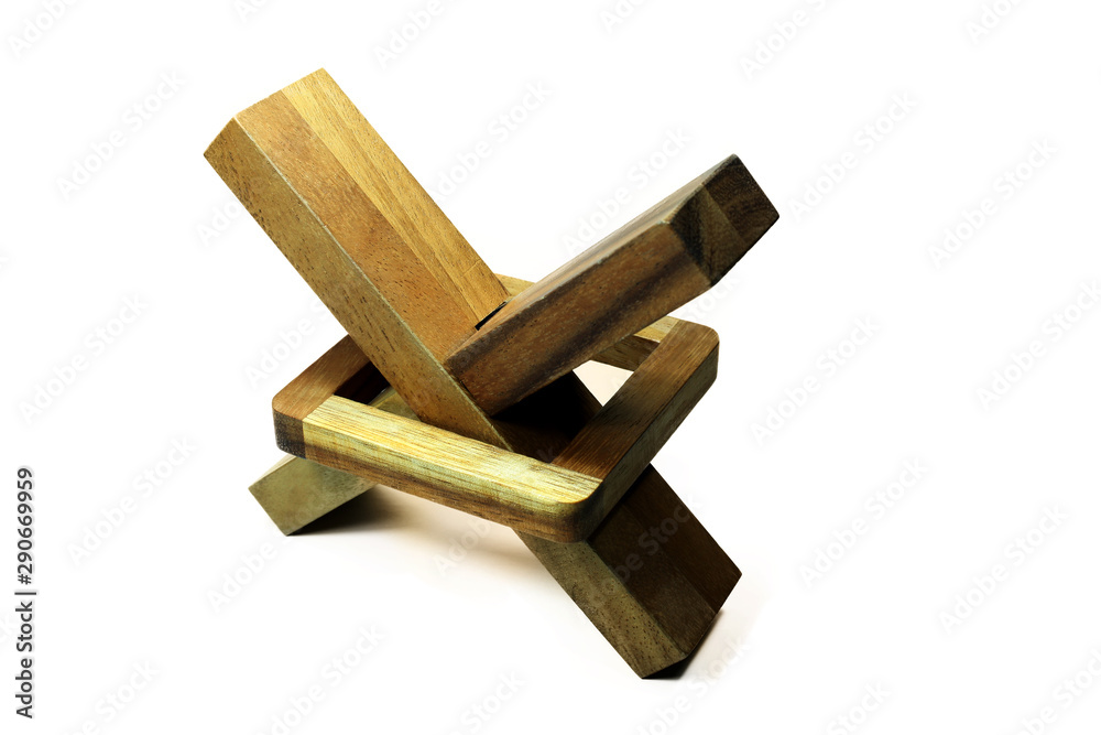 wood toy - isolated object 