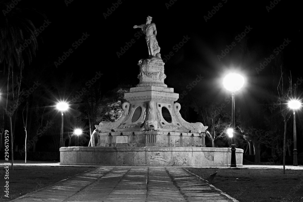 Escena nocturna de una ciudad Escena nocturna de una ciudad