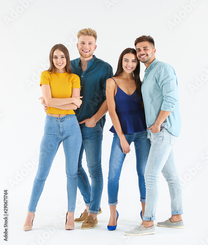 Group of young people in st...