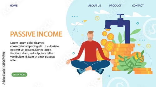 Metaphor Landing Page Promoting Passive Income