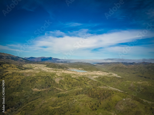 Aerial shot of landscape