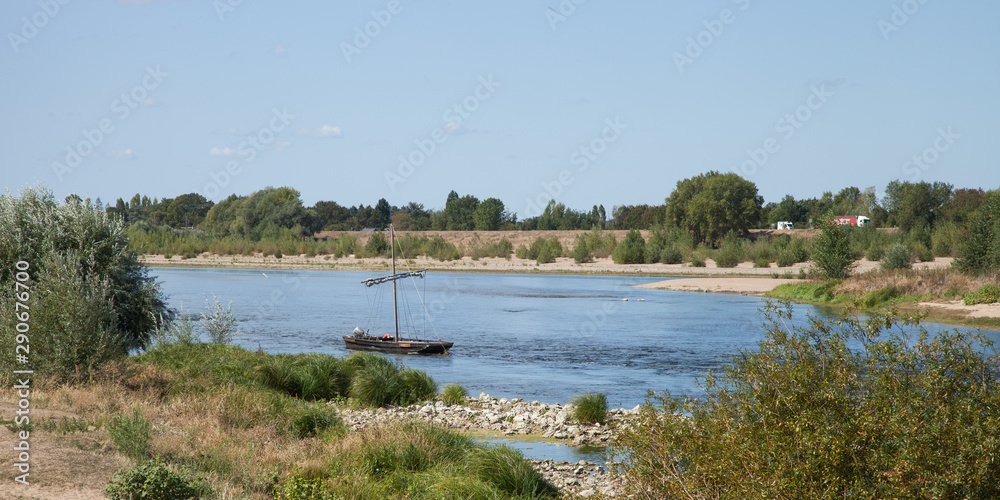 Gabarre sur la Loire