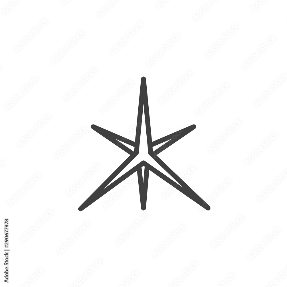Star burst line icon. linear style sign for mobile concept and web design. Sparkle, star flare outline vector icon. Symbol, logo illustration. Vector graphics Star burst line icon. linear style sign for mobile concept and web design. Sparkle, star flare outline vector icon. Symbol, logo illustration. Vector graphics