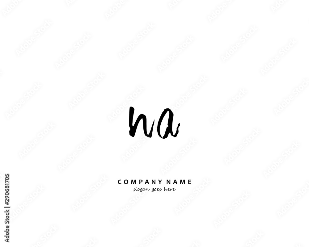 NA Initial letter logo template vector NA Initial letter logo template vector
