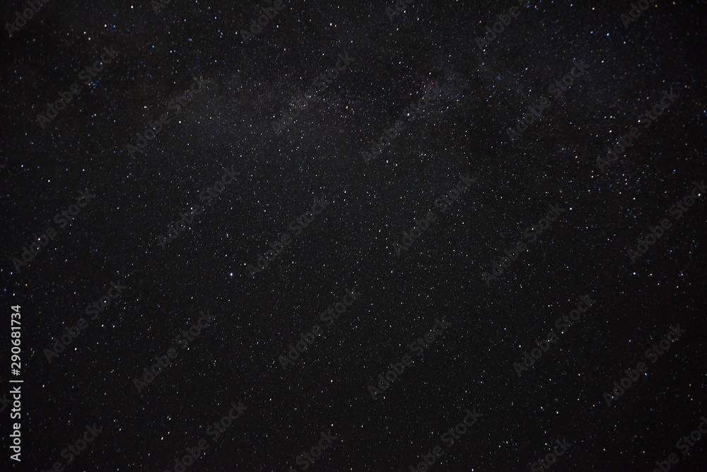Fototapeta premium Milky Way over the head. Night starry sky over the mountains. Stars and constellations in the sky.