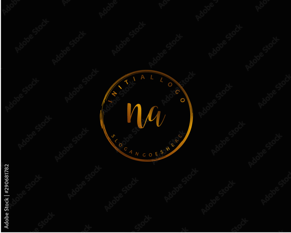 Fototapeta premium NA Initial letter logo template vector