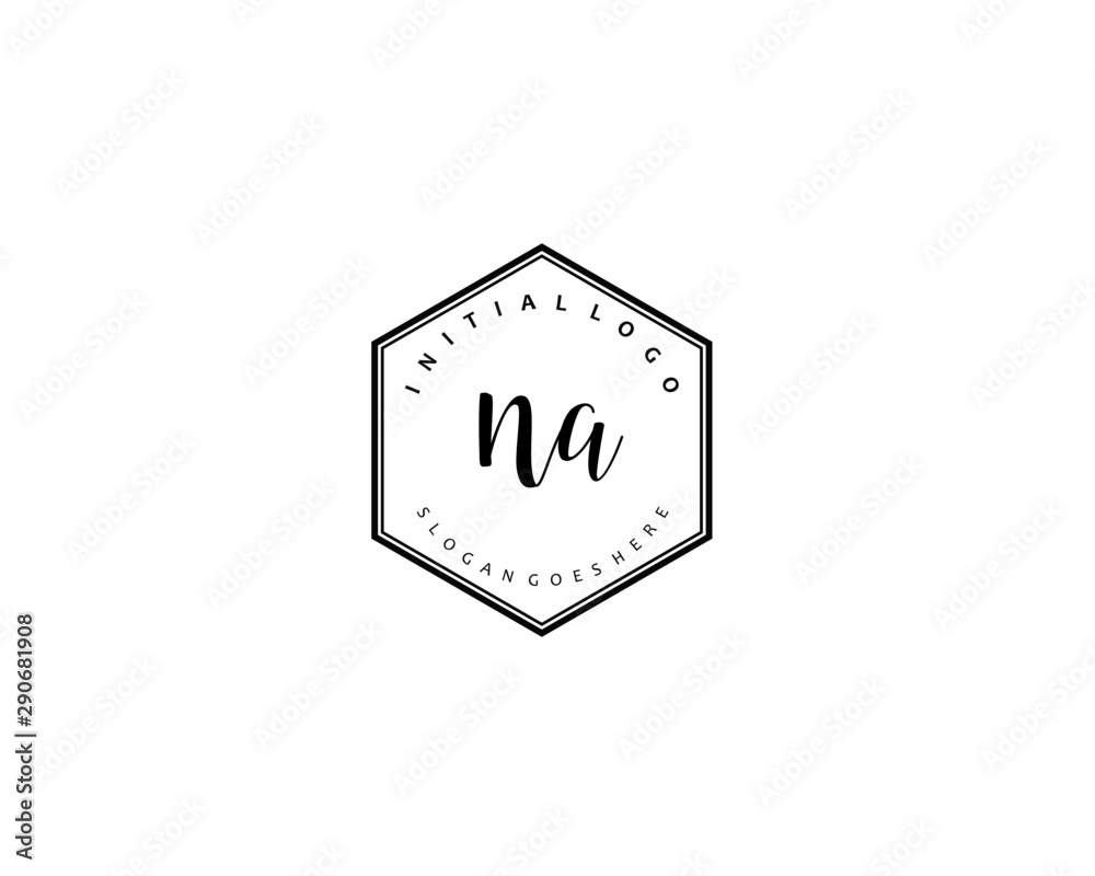 NA Initial letter logo template vector NA Initial letter logo template vector