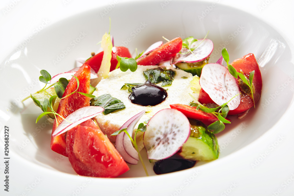 Salad of Fresh Vegetables and Ricotta Cheese with Herbs Salad of Fresh Vegetables and Ricotta Cheese with Herbs