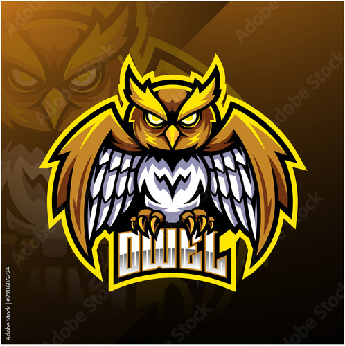 Owl sport mascot logo design