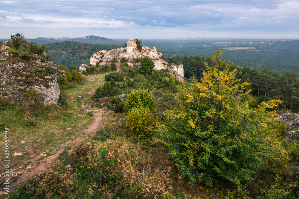 Mount Zborow - Rocky hill in the Jura Krakowsko-Czestochowska, Silesia, Poland