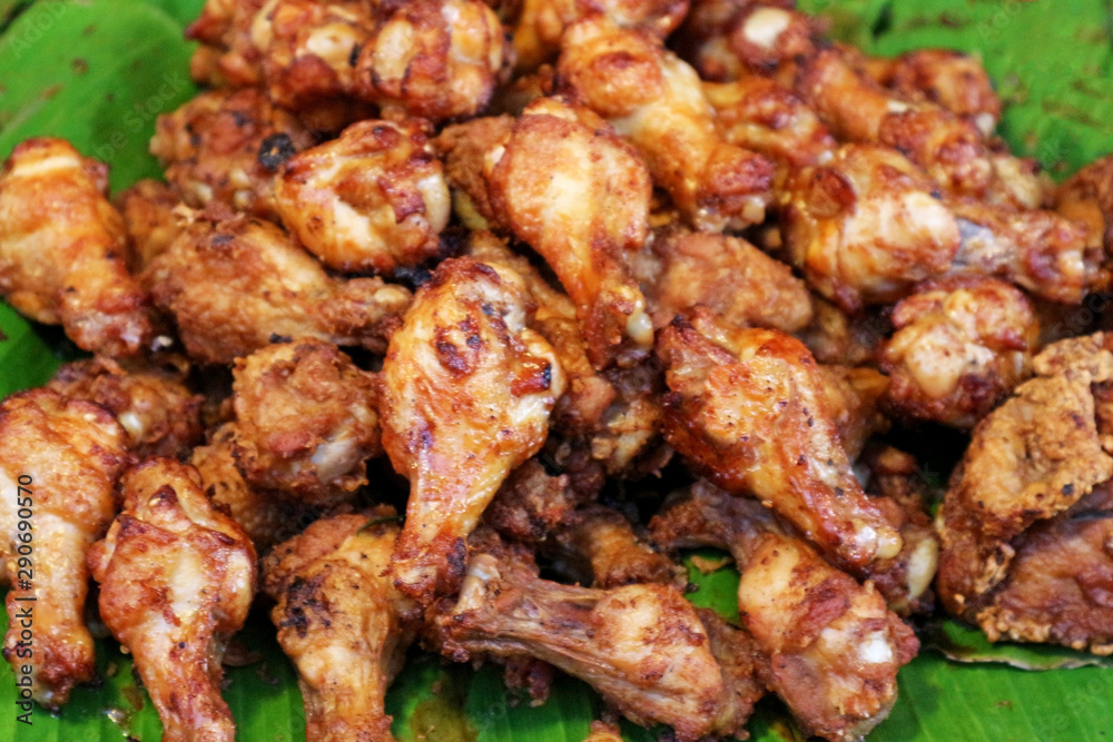 Fried Chicken Legs - Popular Thai Street Food
