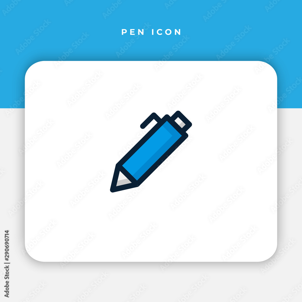 Simple icon of pen Related Vector Line. EPS 10 Simple icon of pen Related Vector Line. EPS 10