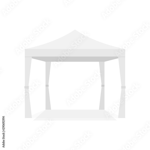 Tents for camping in the nature and for outdoor celebrations. Vector illustration.