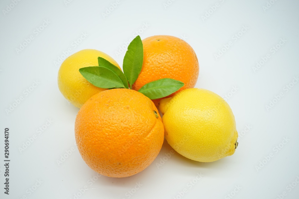 tangerines with leaves isolated on white background tangerines with leaves isolated on white background