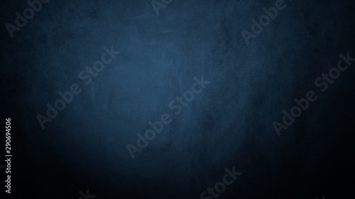 Dark, blurred, simple background, blue black abstract background blur gradient