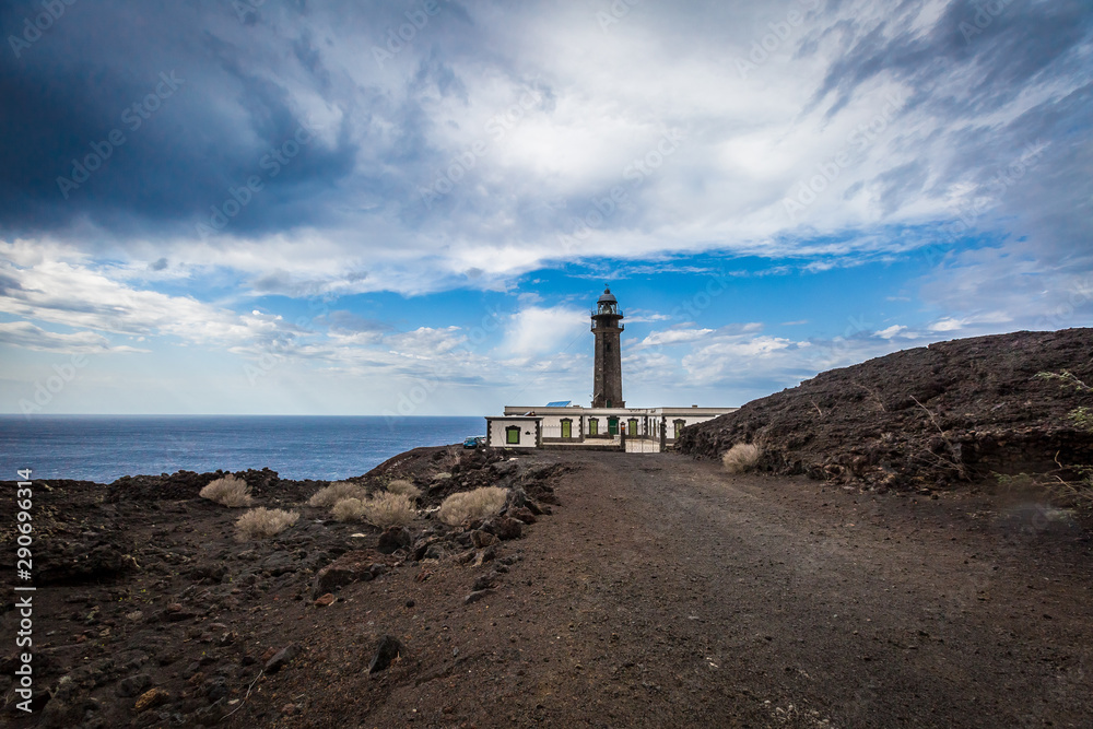 Lighthouse on the zero meridian, Canary, Spain.